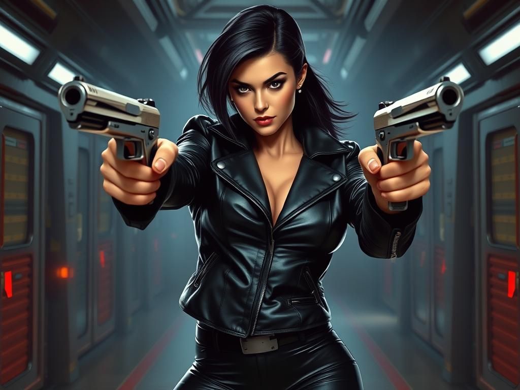 Secret Agent Woman in Military Base