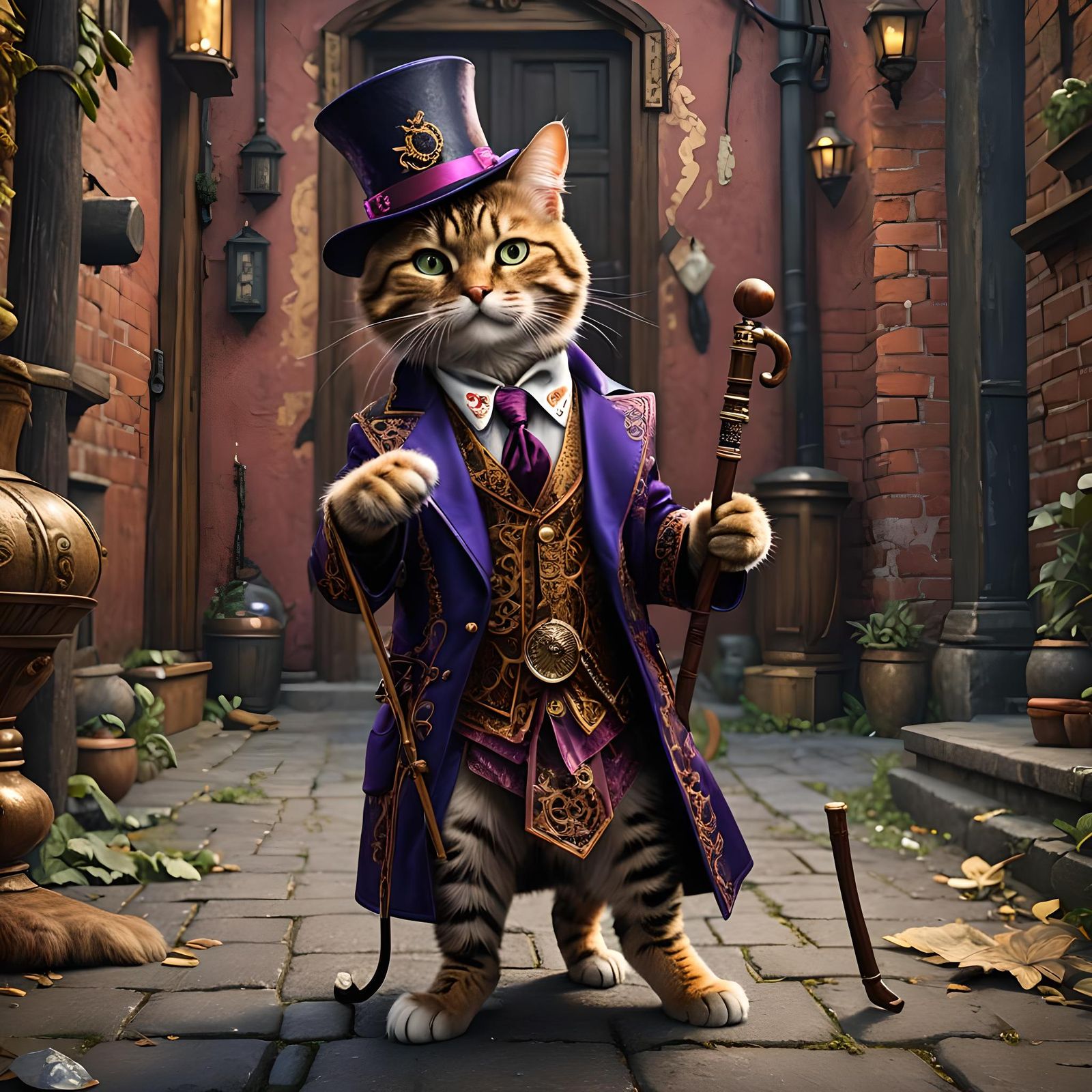 Cat Pimp: Detailed Matte Painting in Unreal Engine