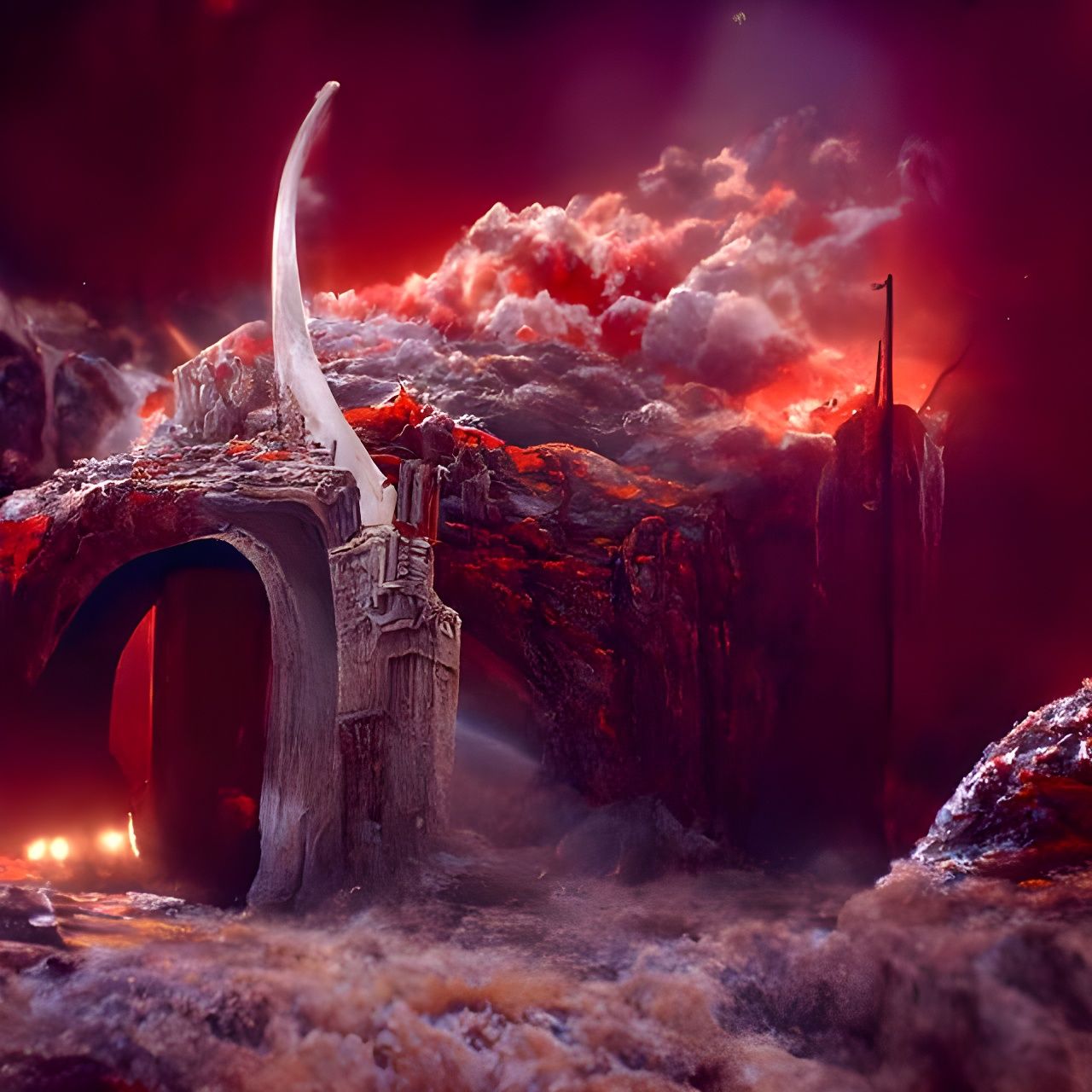 Golden Gate to Hell: A Matte Painting