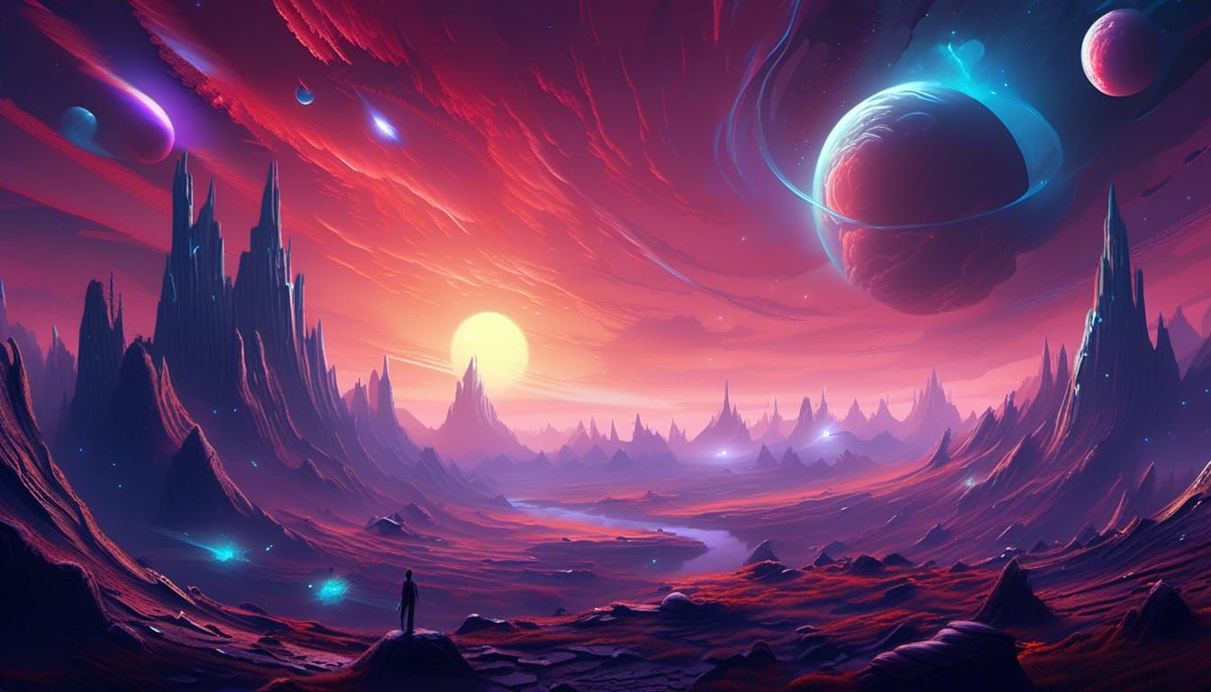 Galactic Spacescape with Complex Parallax Effects