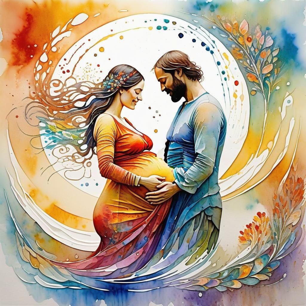 Watercolor Man: A Vivid Splash Art Portrait