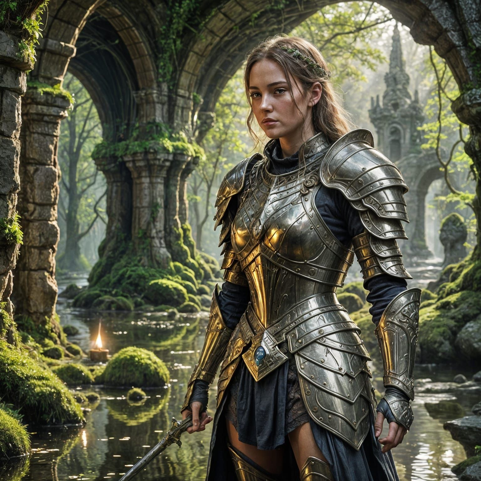 Ancient Cuirass Armor Abandoned in Underground Cavern