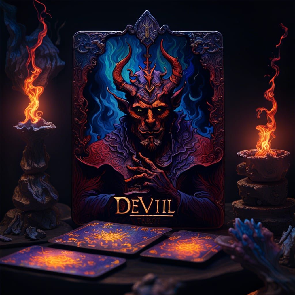 DeViil Fantasy Tarot Card