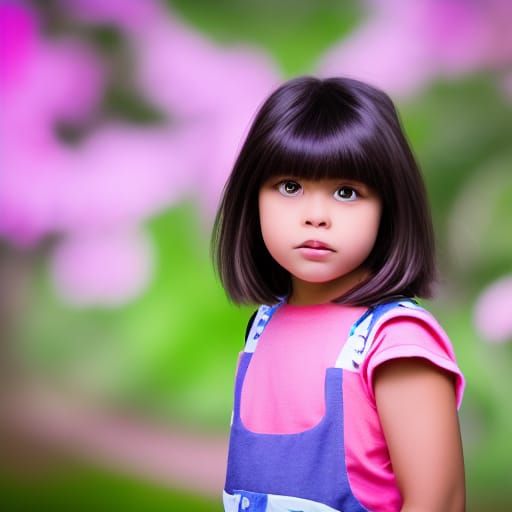 Professional Photography of Dora with Bokeh Effect