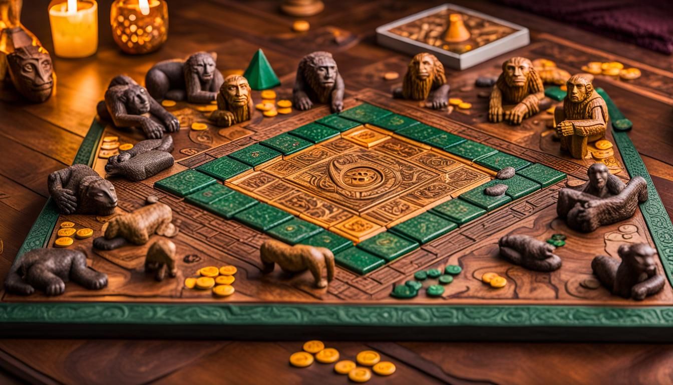 Aztec Jumanji Board Game Digital Painting
