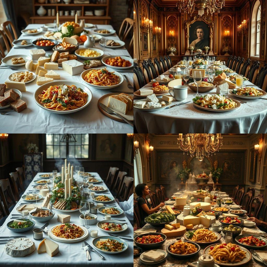 Luxurious Cheese Table: A Cinematic Feast