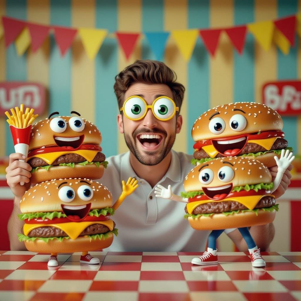 Surreal 90s Fast Food Commercial Parody