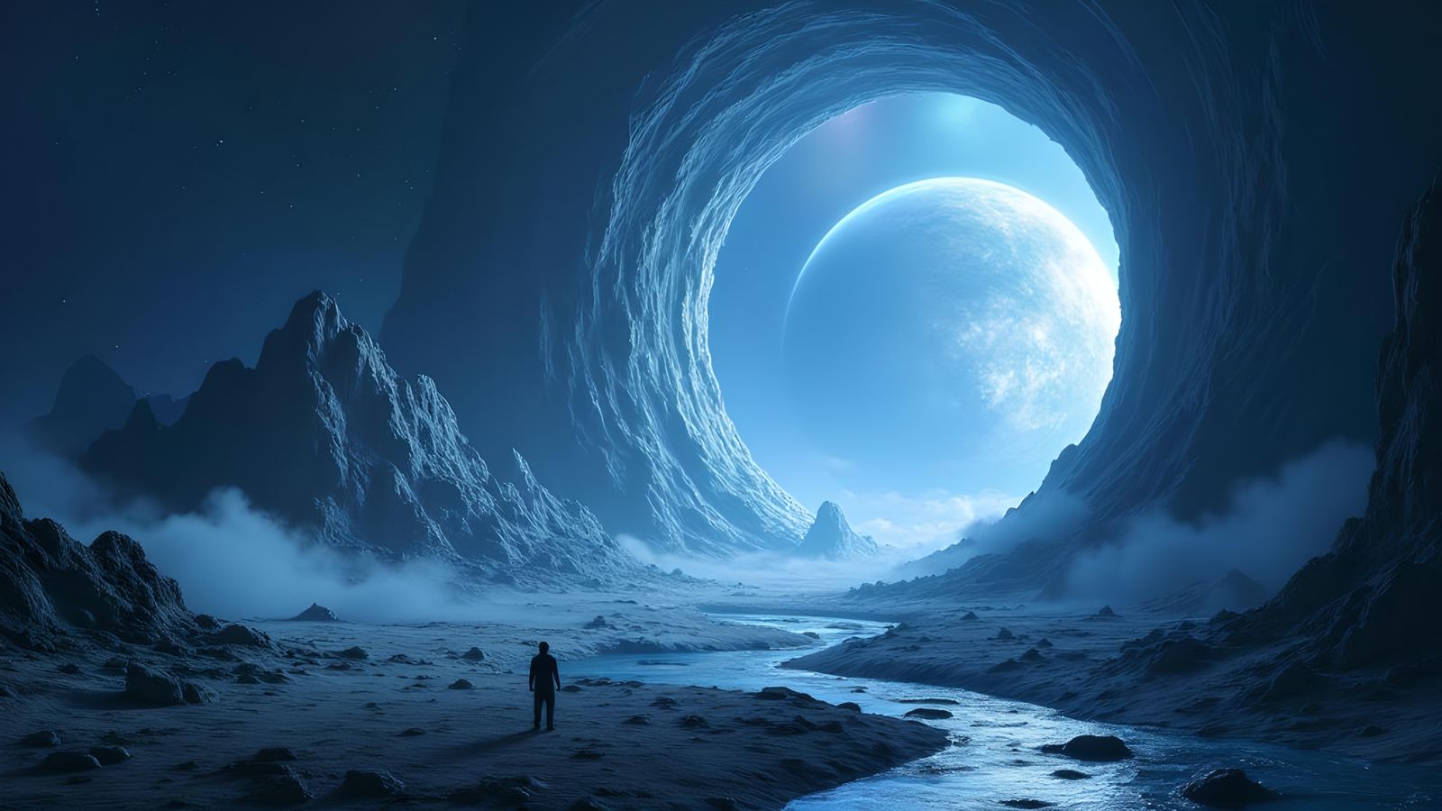 Mystical Portal Reveals Sci-Fi Wonderland