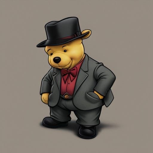 Winnie the Pooh as a Mafia Boss