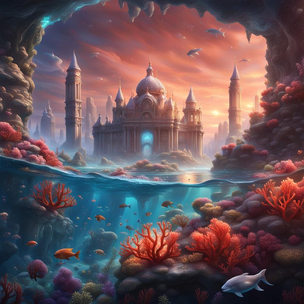 Crystal Dolphin City in Coral Waters