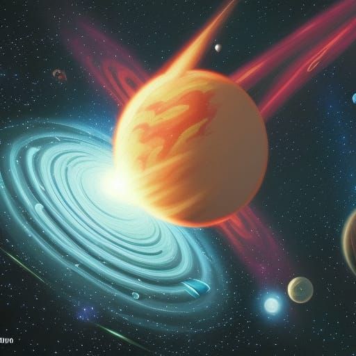 Planet-Sized Comet Streaking Through the Cosmos