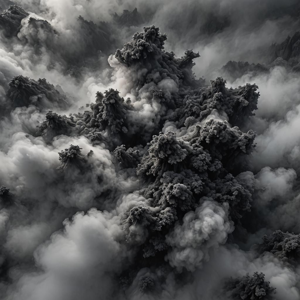 Ultra Wide Angle Black Mist Visualization