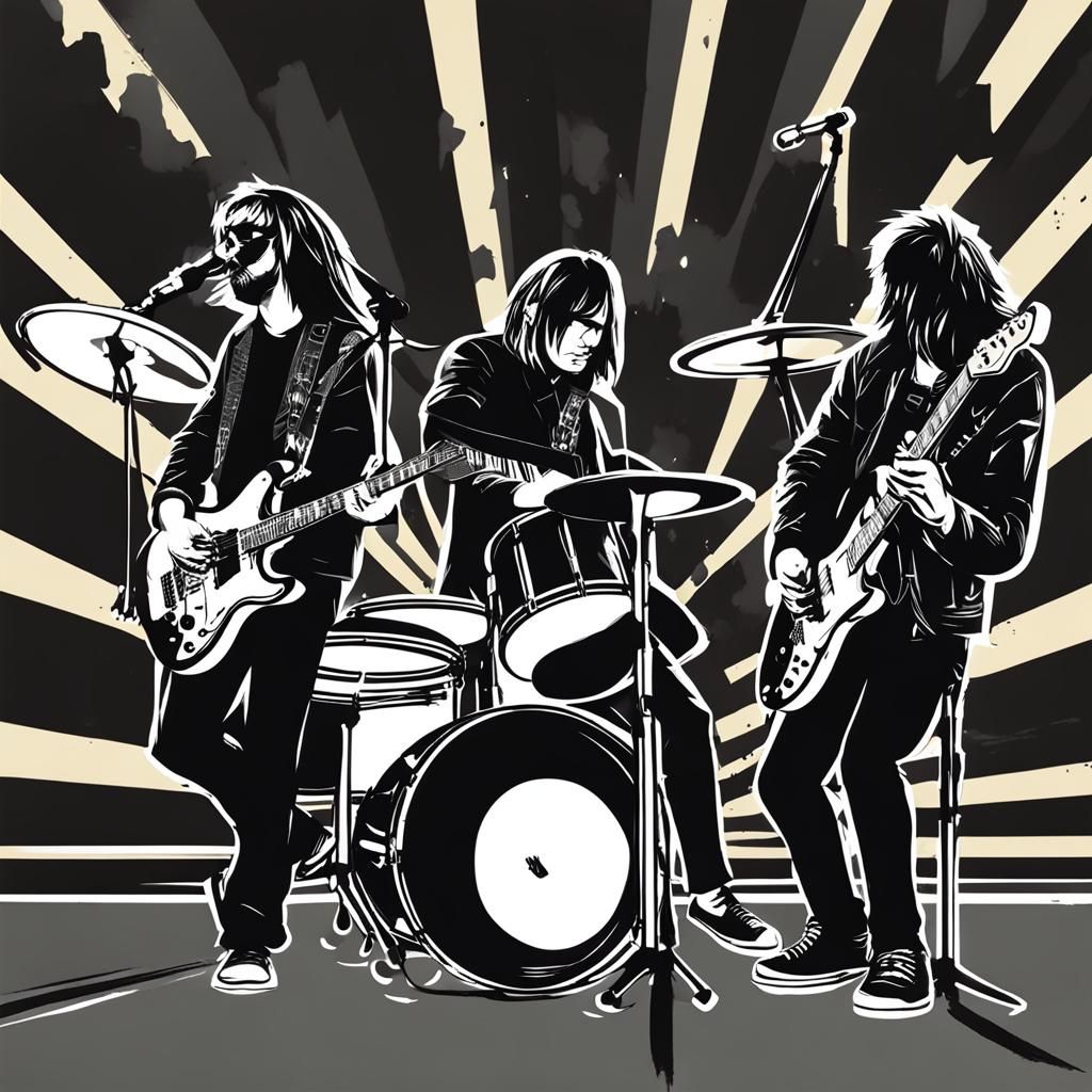 Rock Band Performing Live in Concert