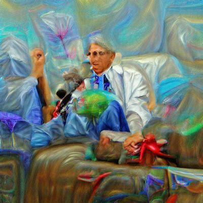 Dr. Fauci Portrait in Oil, 8K Resolution