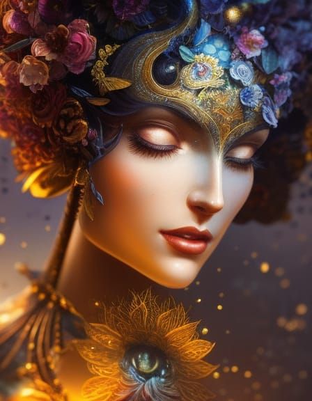 Ornate Crystal Pumpkin Vase with Zinnia Flowers