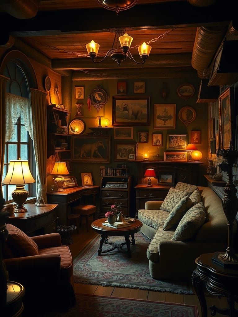 Whimsical Study in Golden Hues