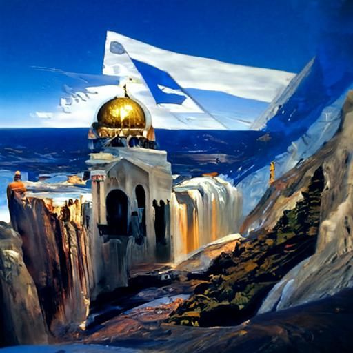 Israeli Landscape in Oil Painting Style