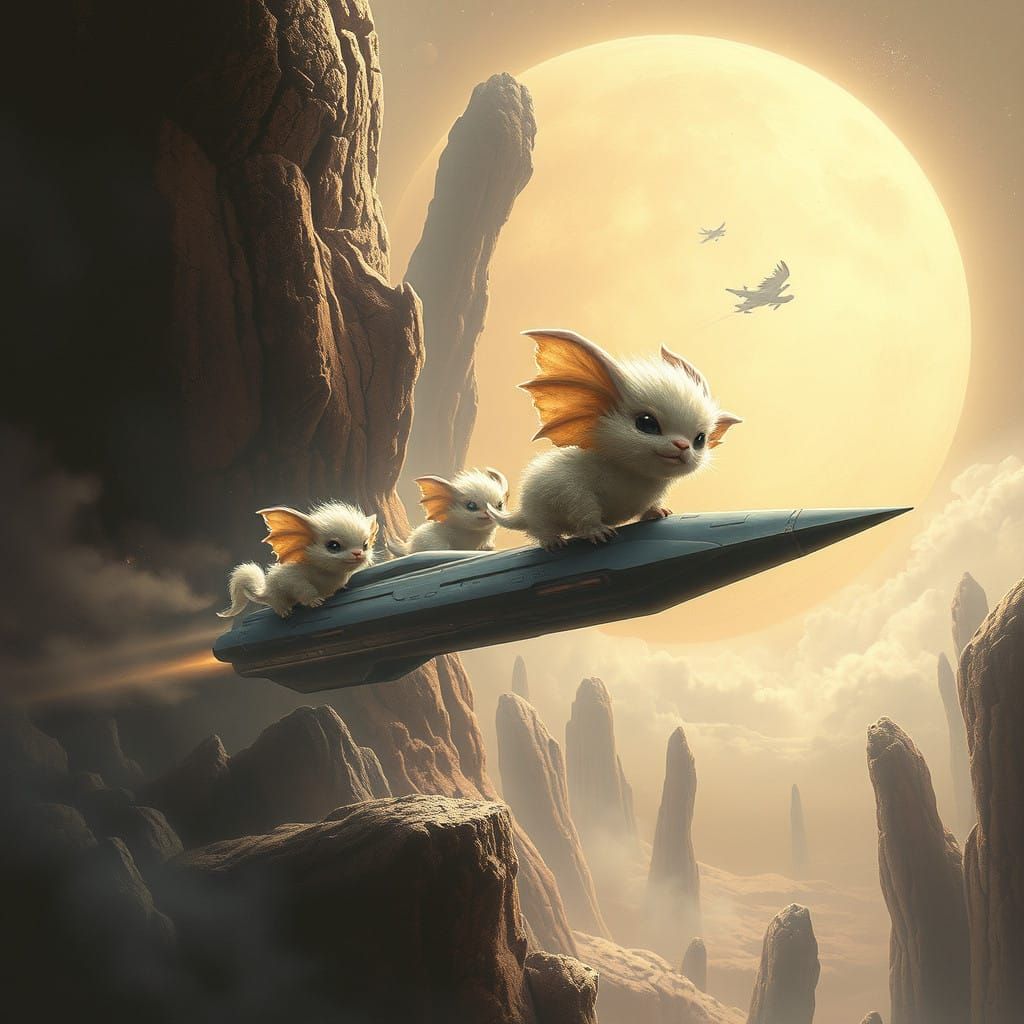 Ethereal Starship in Alternate Dimension