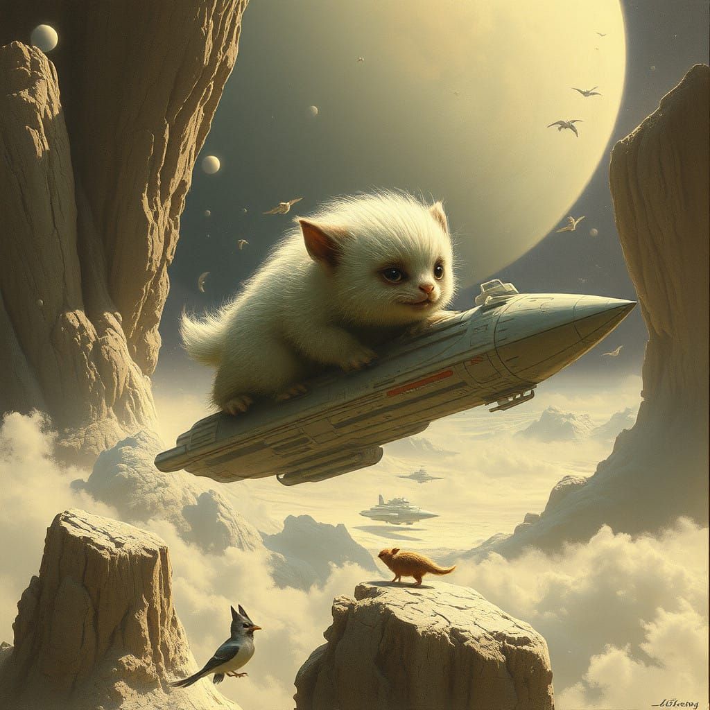 Otherworldly Visions of Whimsy on a Cosmic Journey