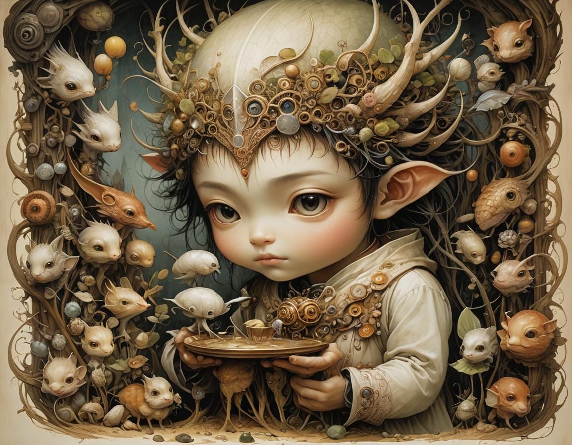 Friendship in a Surreal Symbolic Style