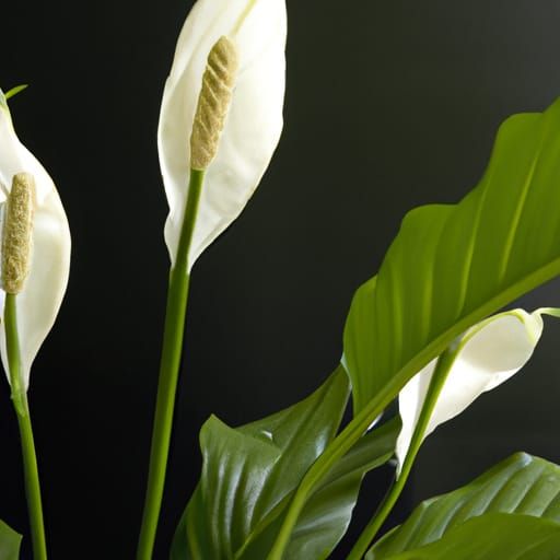 Elegant Peace Lilies in Bloom