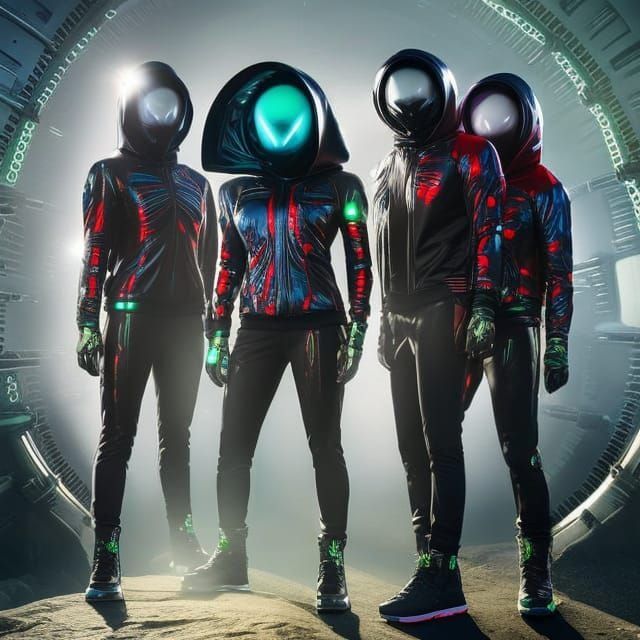 Front Aliens, Back UFO Spaceship