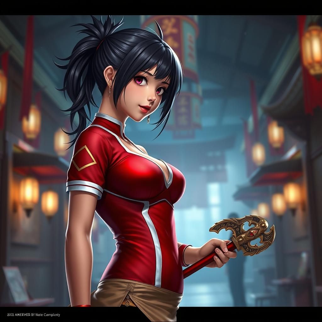 Momo Yaoyorozu Training Hall Fantasy Concept Art