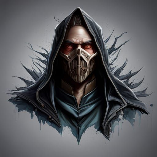 Hyperrealistic Reaper in Dramatic Splash Art Style
