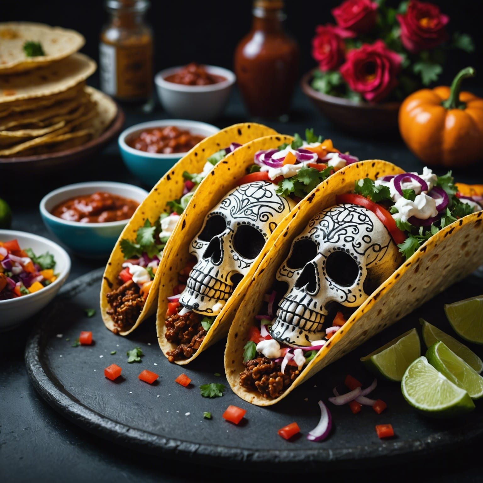 Day of the Dead Tacos: Hyperrealistic Food Art