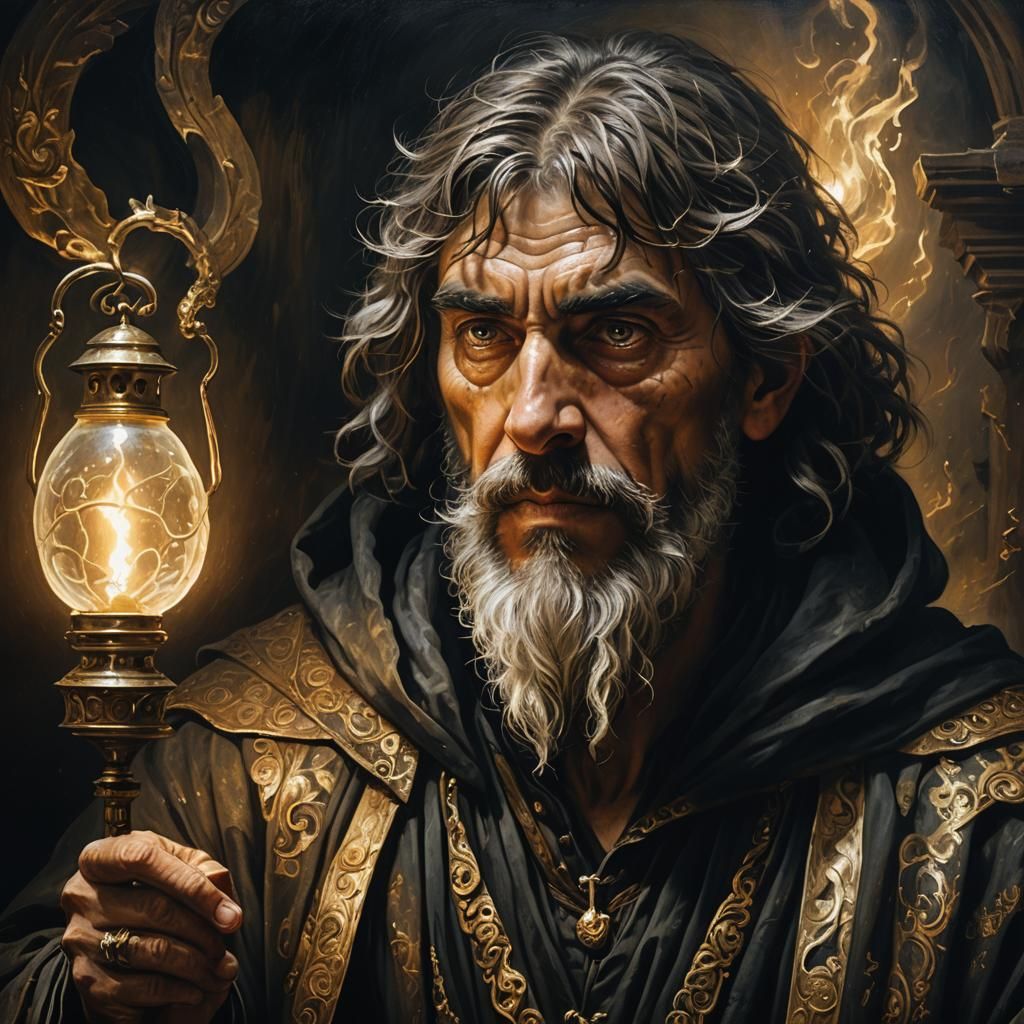 Charon Portrait with Dramatic Lighting