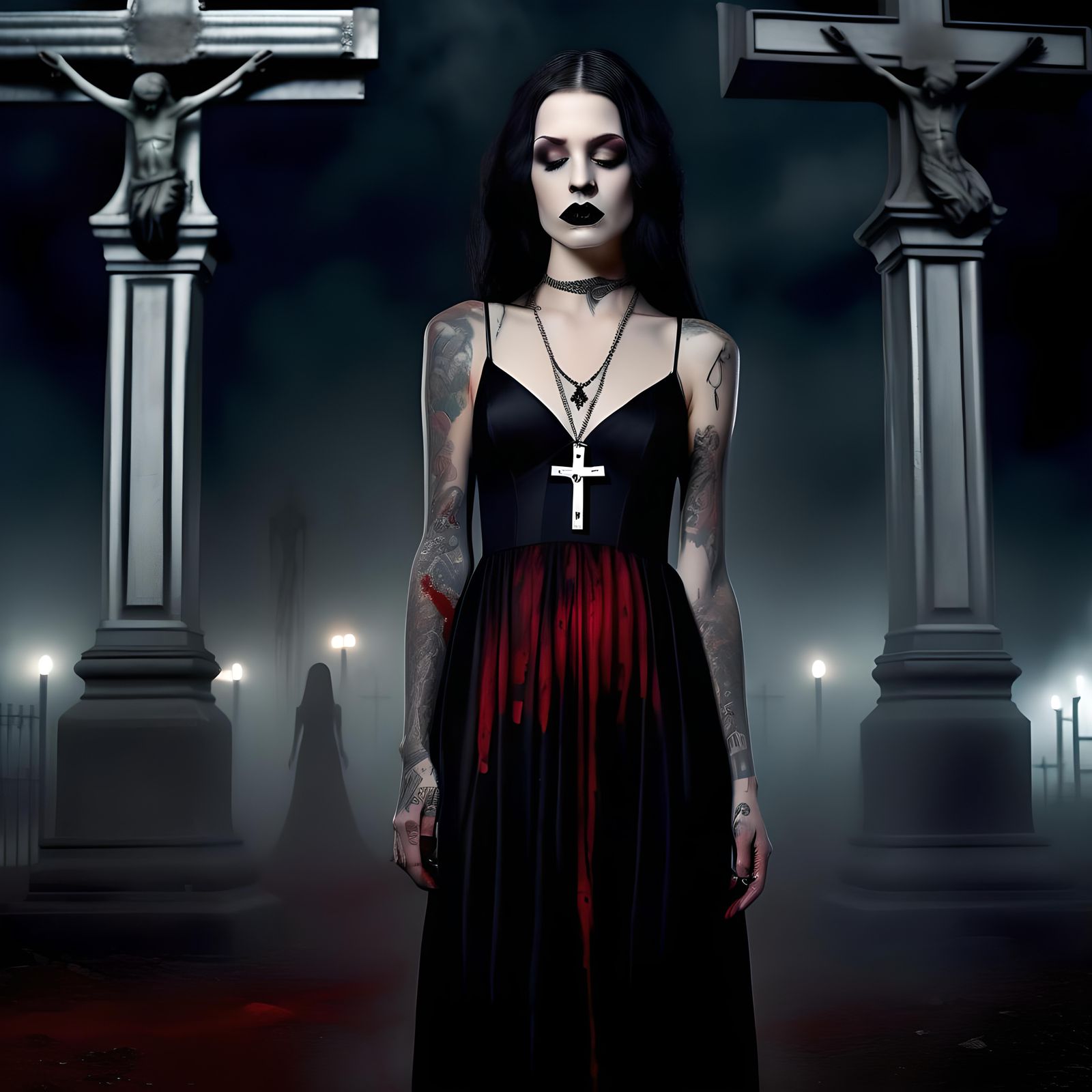 Gothic Dark Beauty Models (Continued)