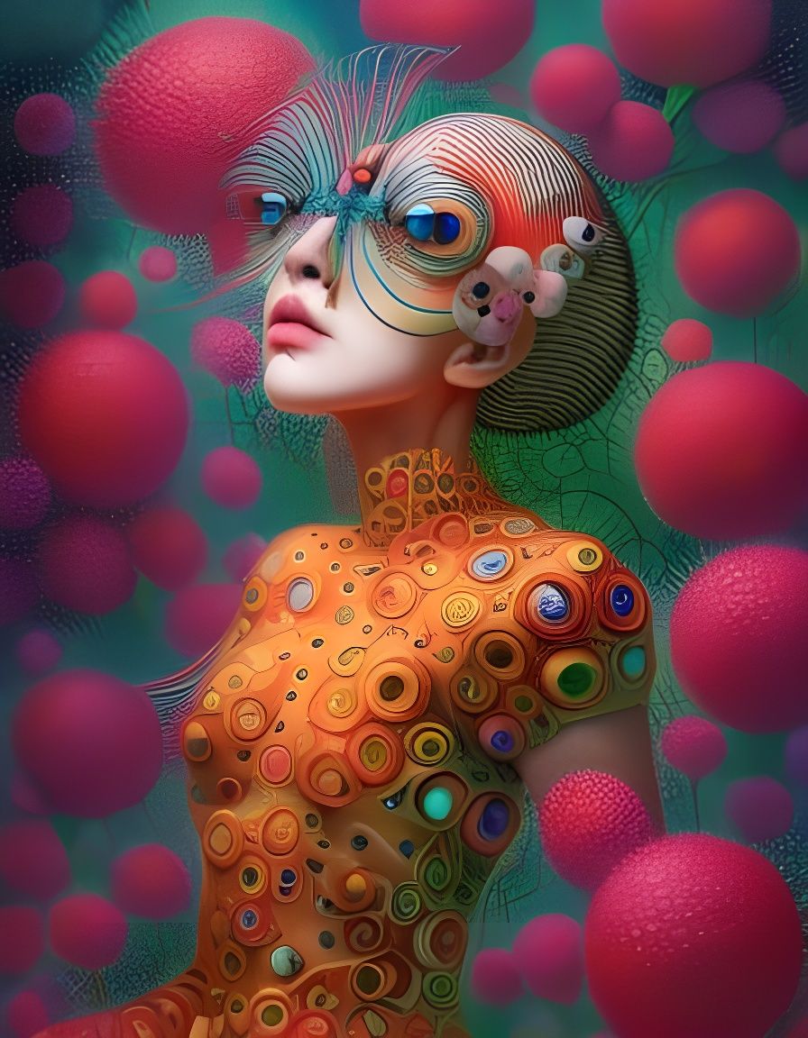 Lady Beetle in Fairytale Magic Realism Style