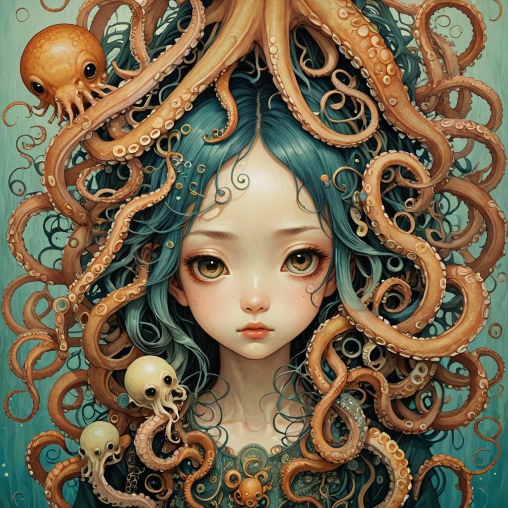 Surreal Octopus Art Inspired by Illustrative Masters
