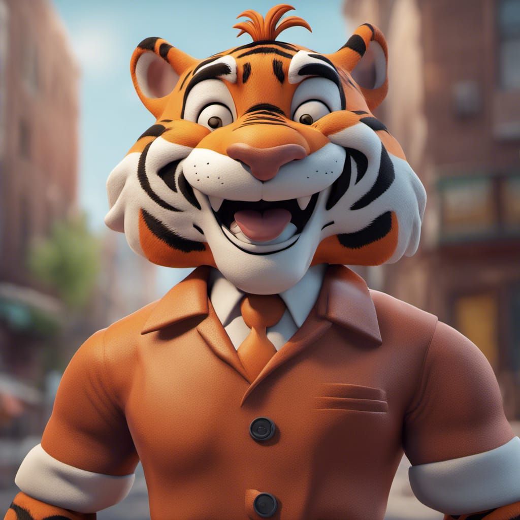 Tony the Tiger ready for your breakfast 😂