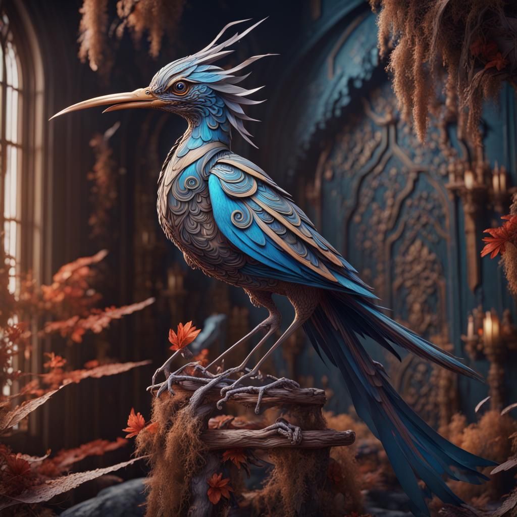 Scissor-Tailed Bird Cutting Paper Art