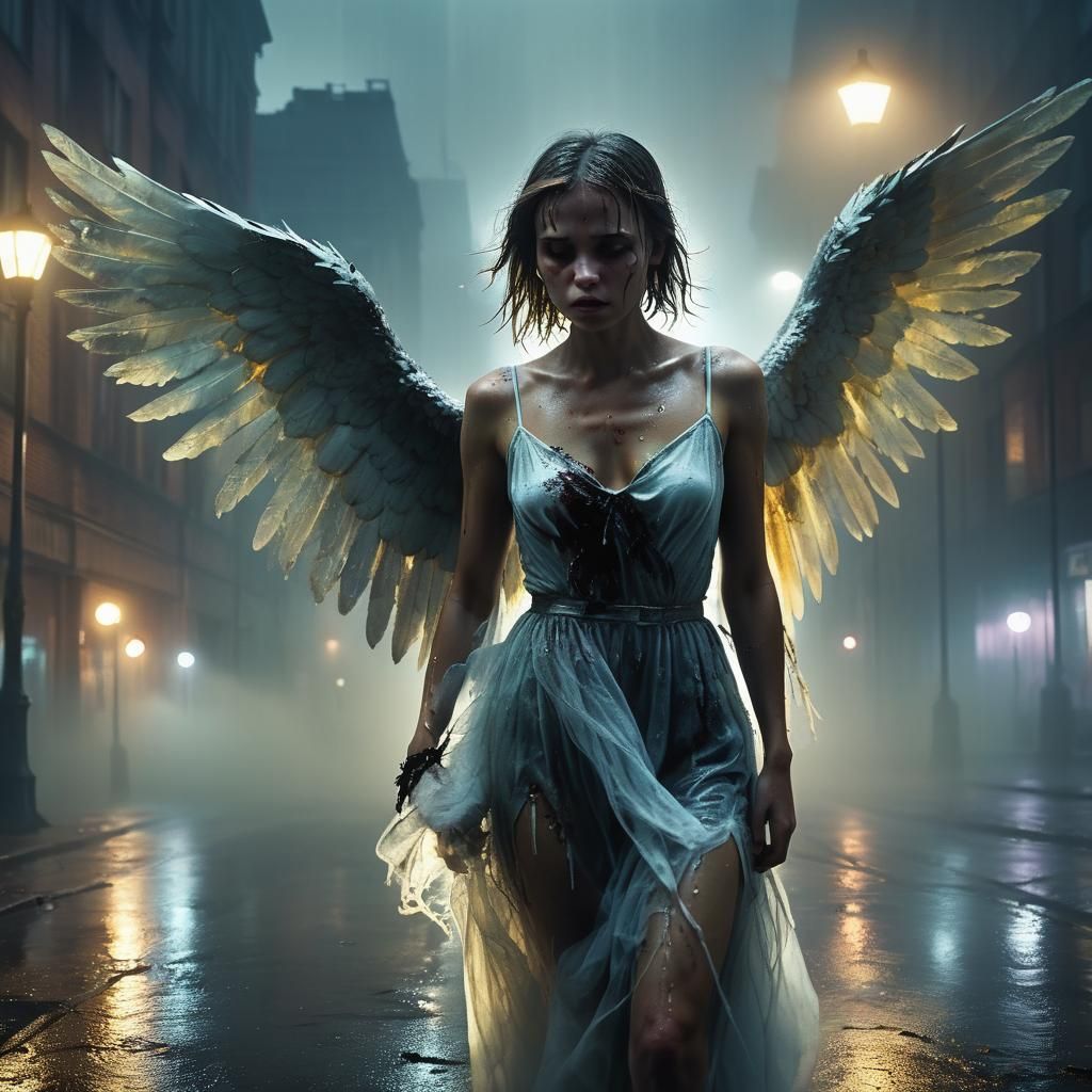 Angel's Descent: Cinematic Cityscape in Unreal Engine