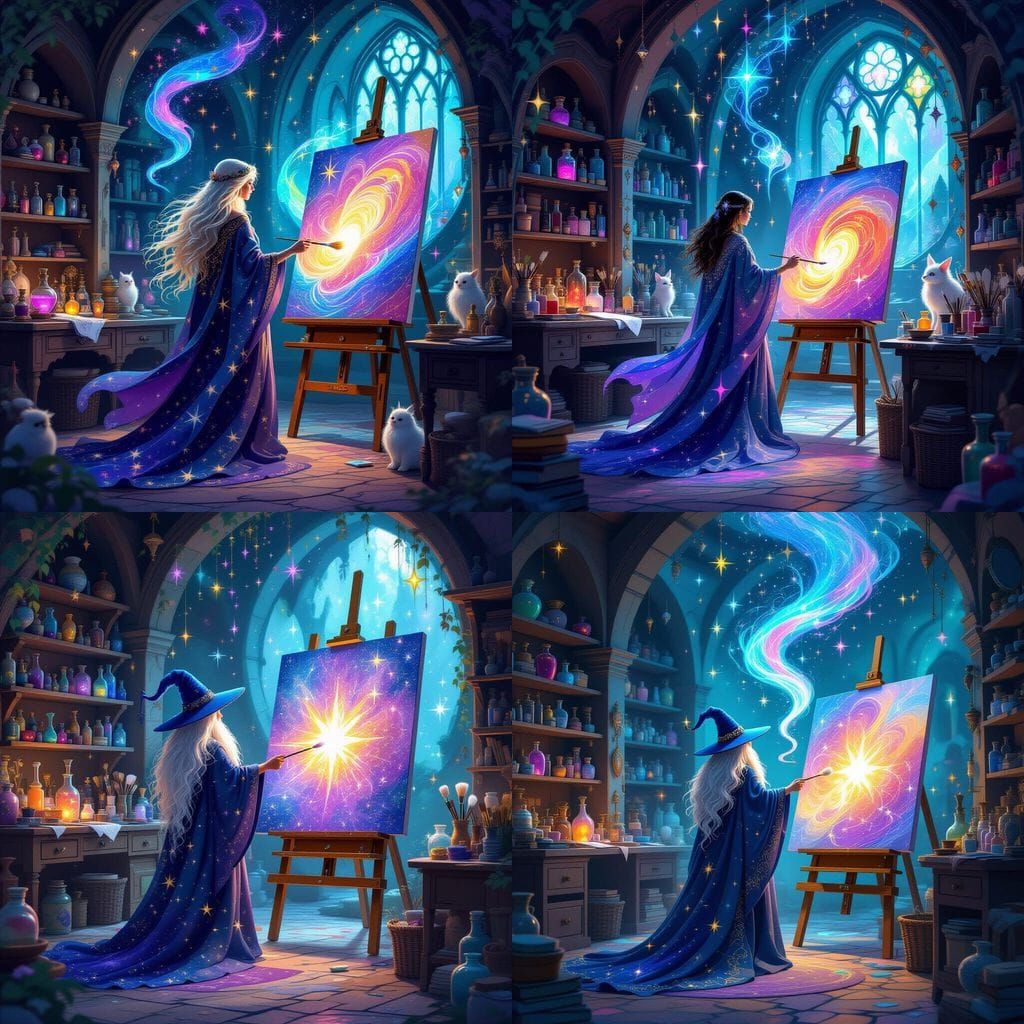 Magical Artist Creates Ethereal Art in Whimsical Studio