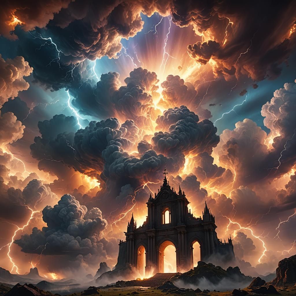 Ethereal Sky Transformation in a Digital Painting