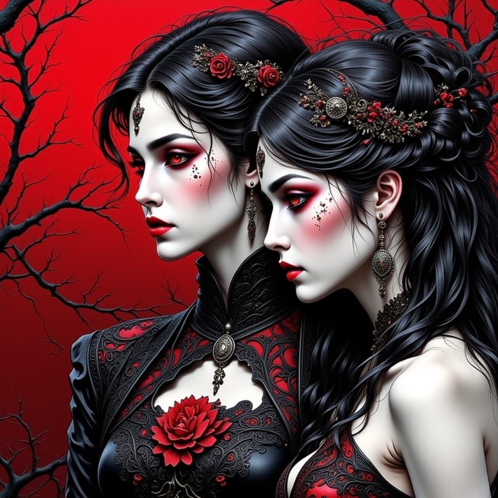 Dynamic Red and Black Flux in Motion