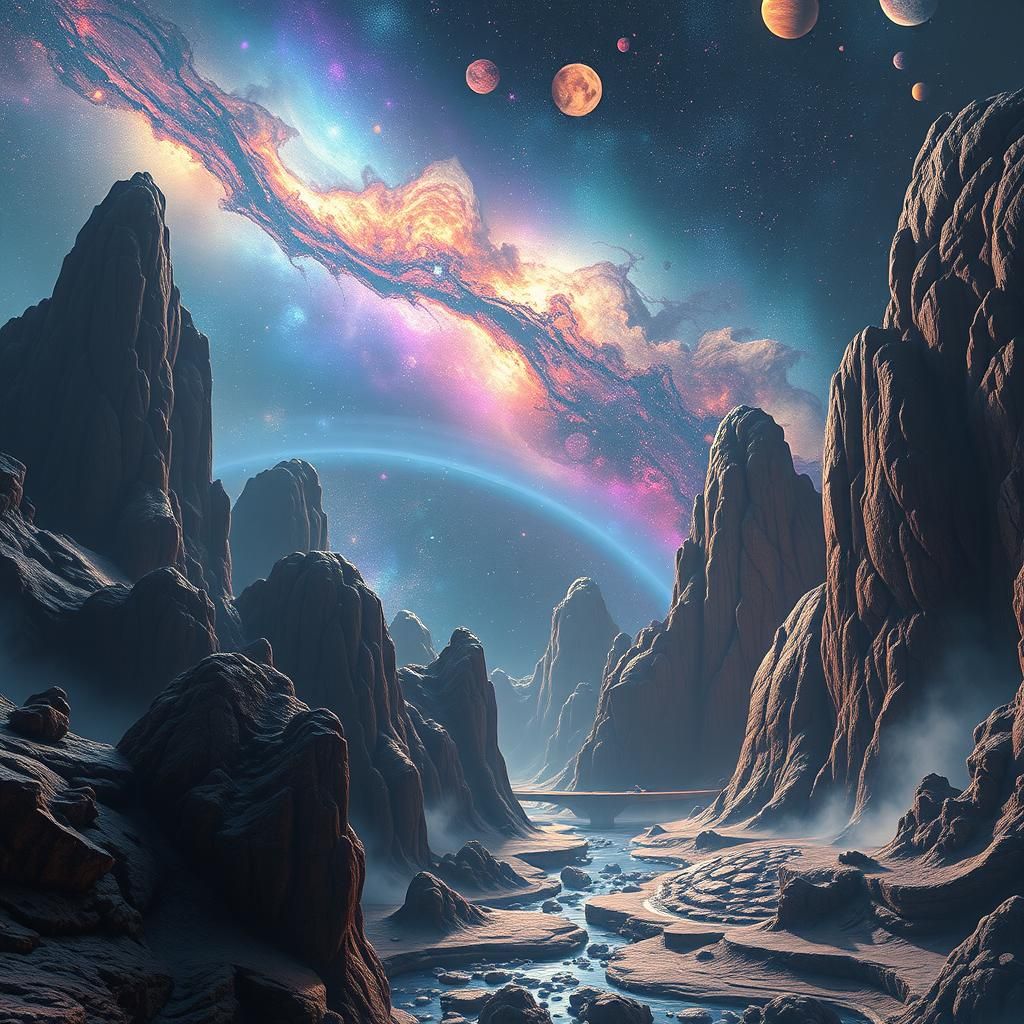 Fantastical Cosmos in Deep Color, Unreal Engine