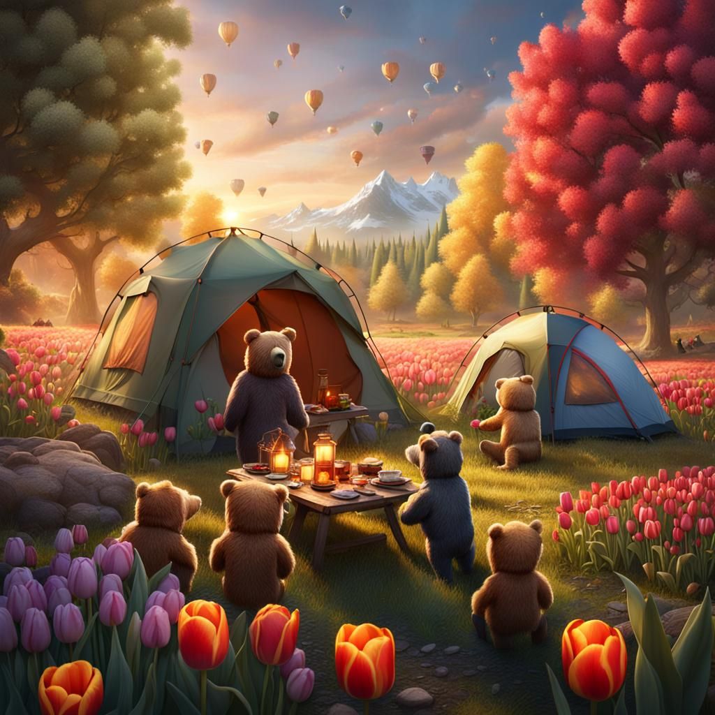 Camping With Goldilocks: A Matte Painting