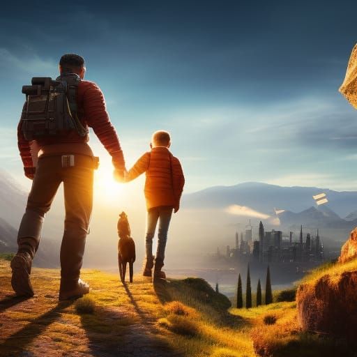 Energetic Autistic Boy: A Digital Illustration