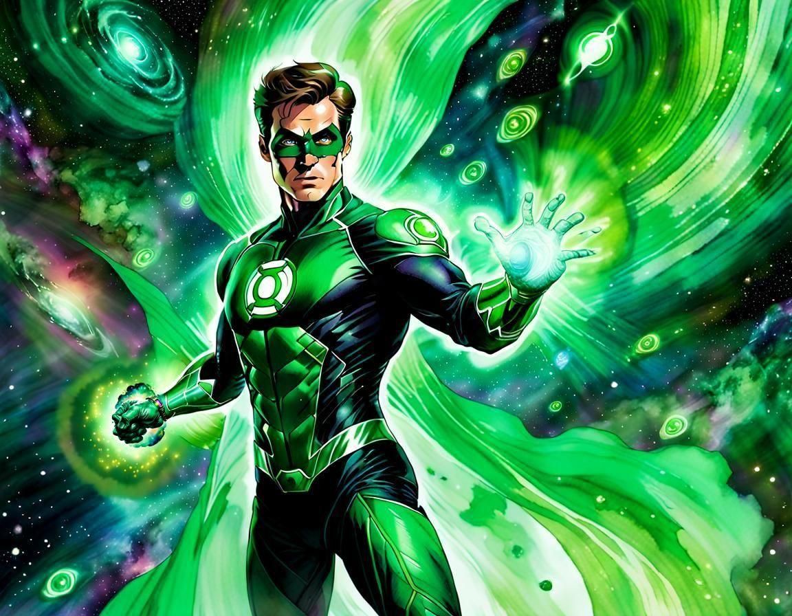 Cosmic Guardian in Shimmering Armor