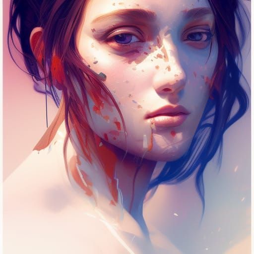 Detailed Portrait with Dynamic Lighting in Splash Art Style