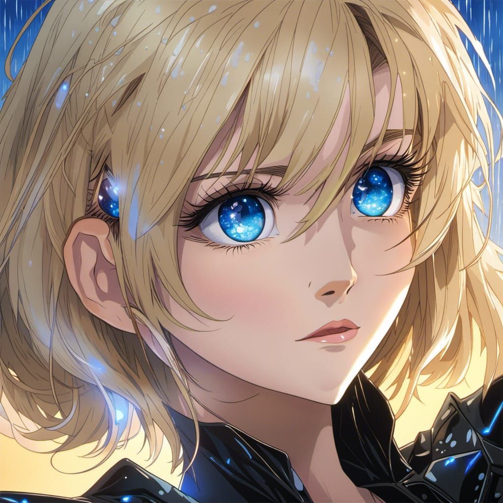 Anime Portrait: Two Women with Sapphire Eyes