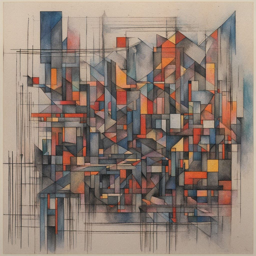 Abstract pastel creation