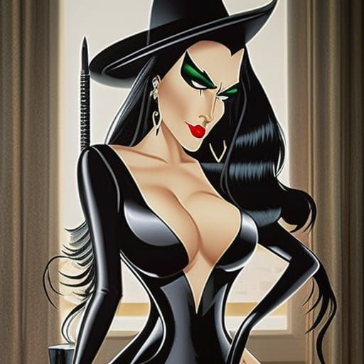 Natasha Fatale: Anime-Style Portrait of a Cartoon Icon