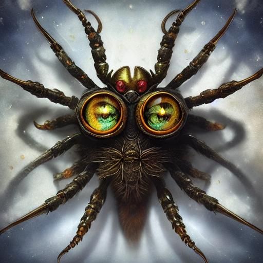 Giant Phase Spider in Dungeons and Dragons Style