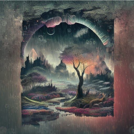 Ghostly Woman Gazes From Gothic Window