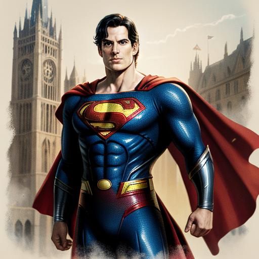 Superman, medieval armor